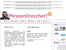 Tablet Screenshot of phrasendrescher.org